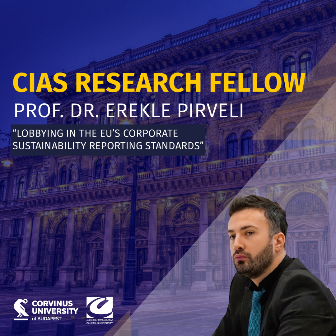 პროფესორი ერეკლე პირველი CIAS Research Fellowship-ის გამარჯვებულია